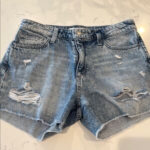 Joe's Jeans Blue Distressed Jean denim Shorts like new 26